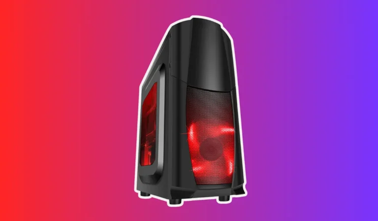 What is the blinking red light on PC case?